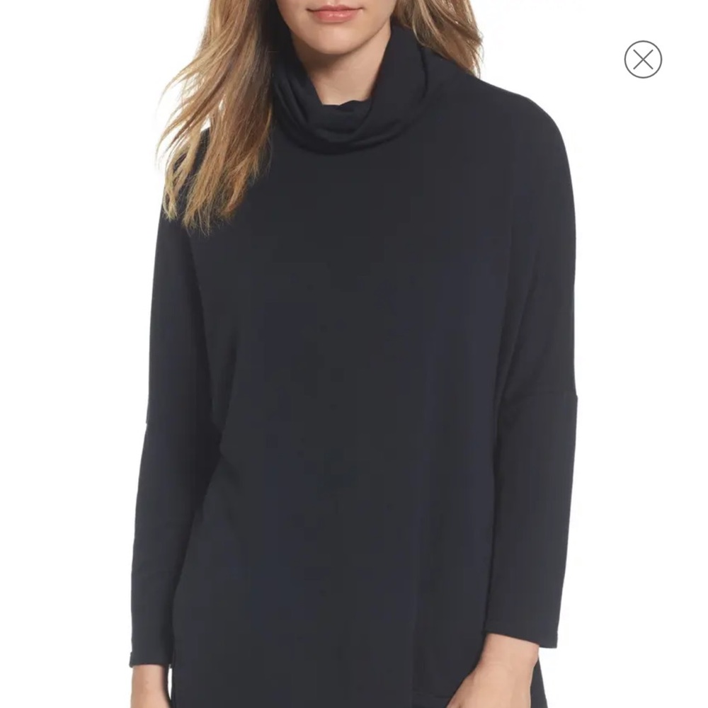 NWT Caslon Blue Cowl Neck Sweater